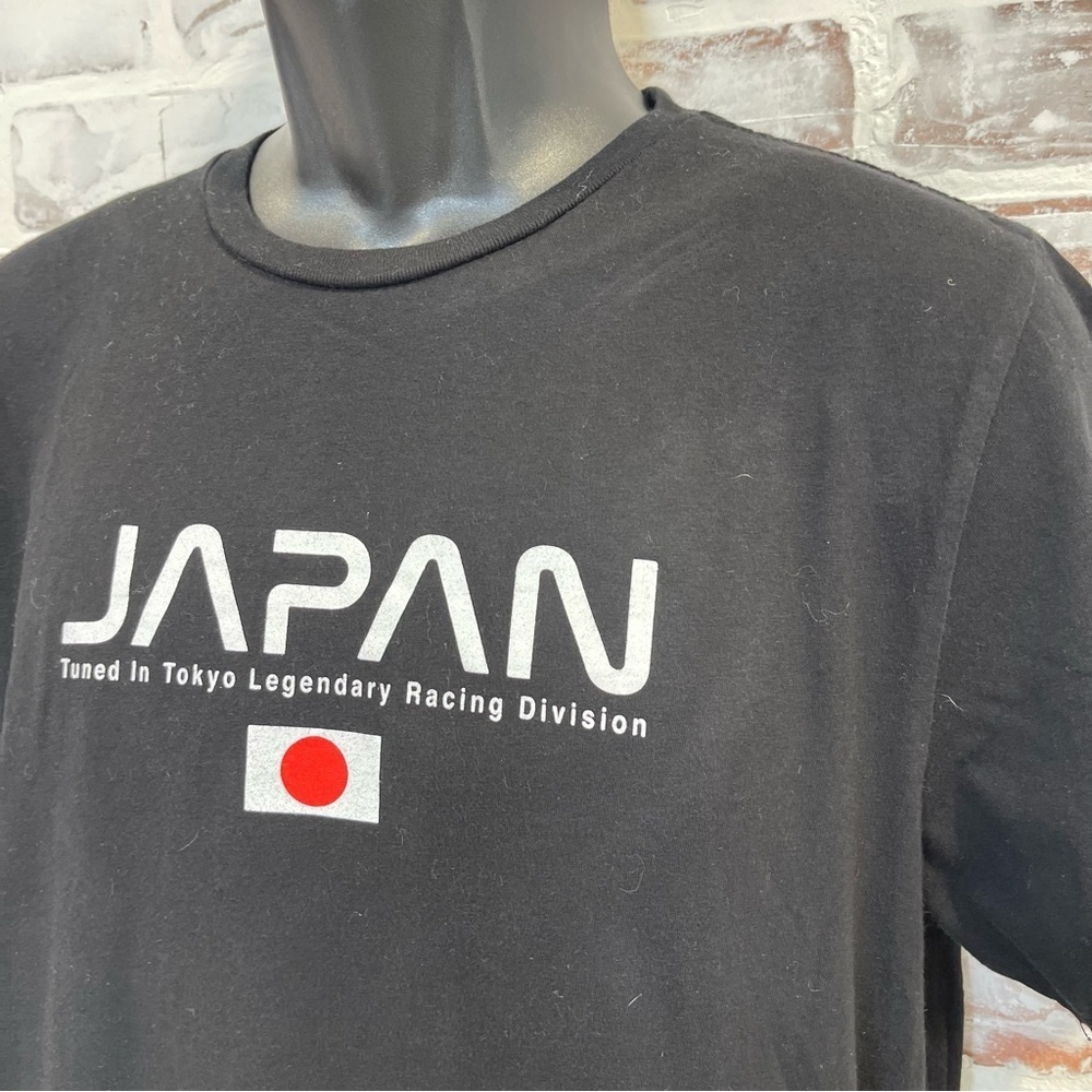 Japan racing Black Graphic T-Shirt adult large